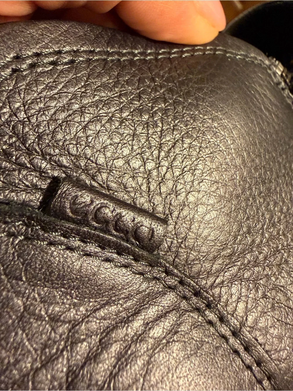 ECCO Soft 7 Black Leather Side Zip Bootie Sneakers Size 11 / EU 42